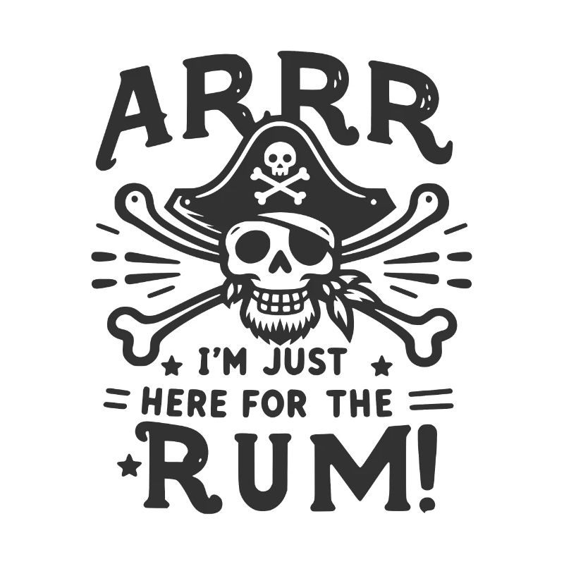 Arrr Je suis juste là pour le rhum !