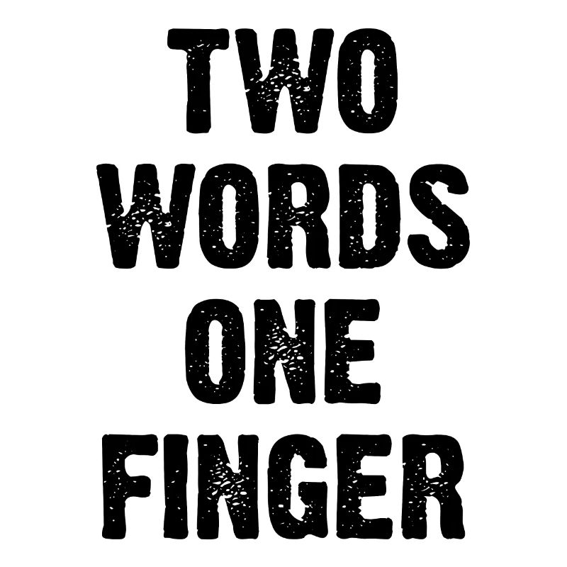 Deux mots, un doigt