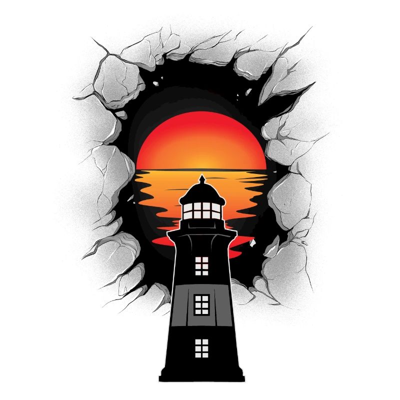 Phare phares coucher de soleil maritime