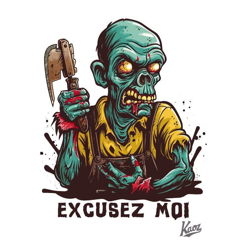 Zombie-Arbeiter: Skelett „Entschuldigen Sie“