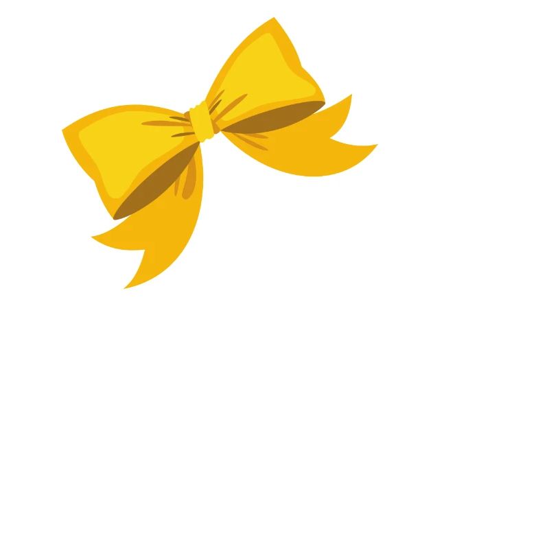 Letter b yellow bow
