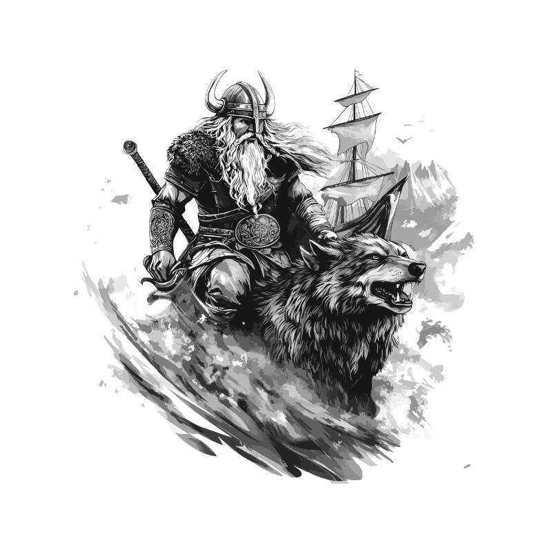 Viking Wolf Warrior Valhalla