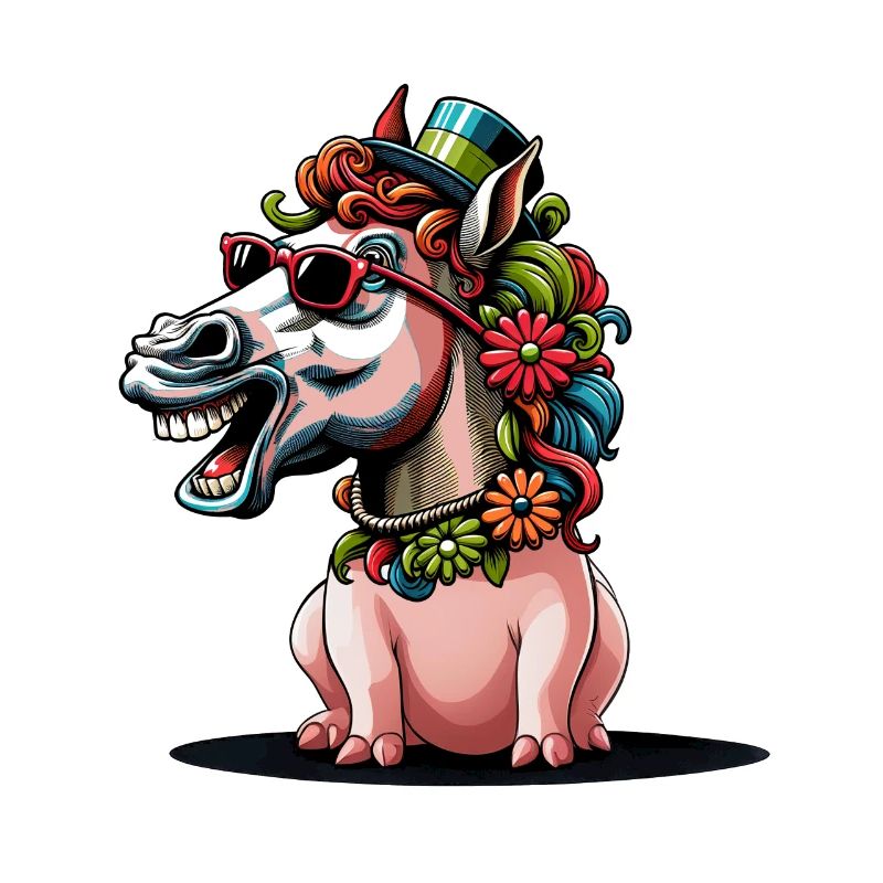 Fantasy Pferde Schwein Pferd witzig lustig Kinder