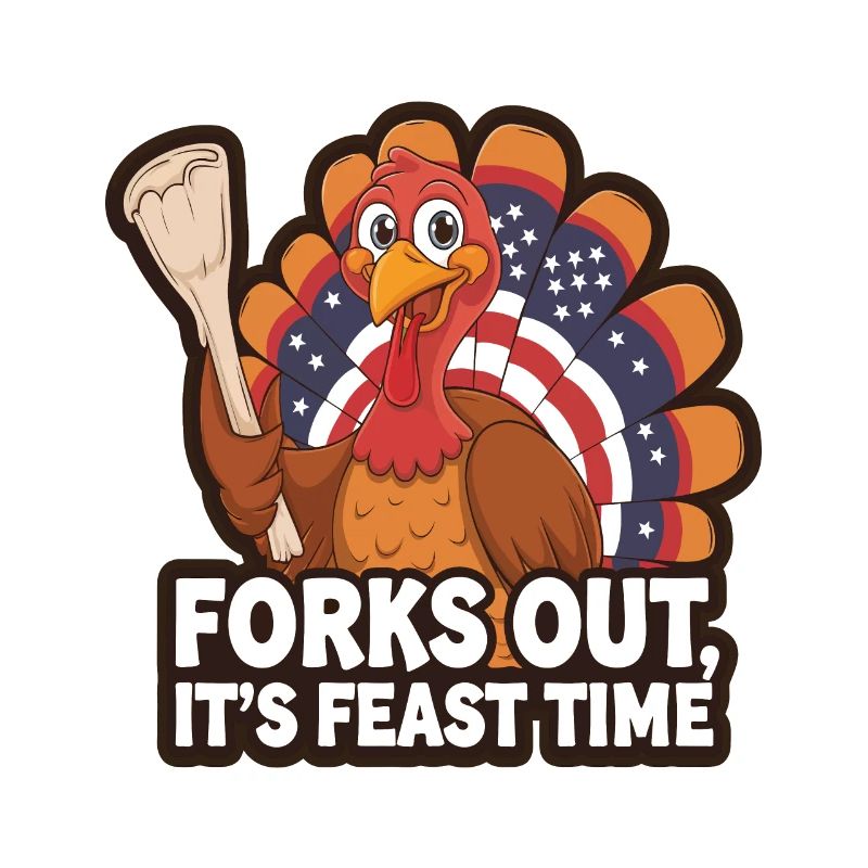 Dinde drôle de Thanksgiving