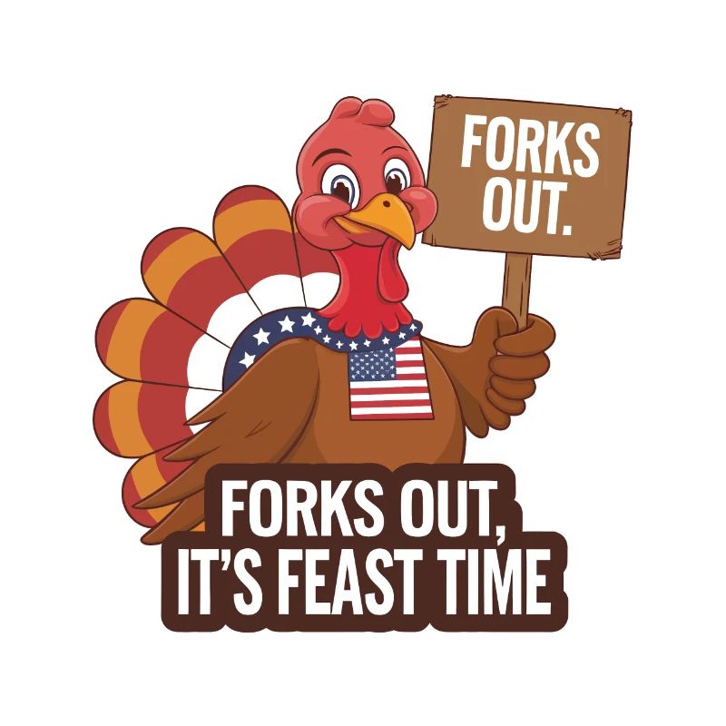 Dinde drôle de Thanksgiving