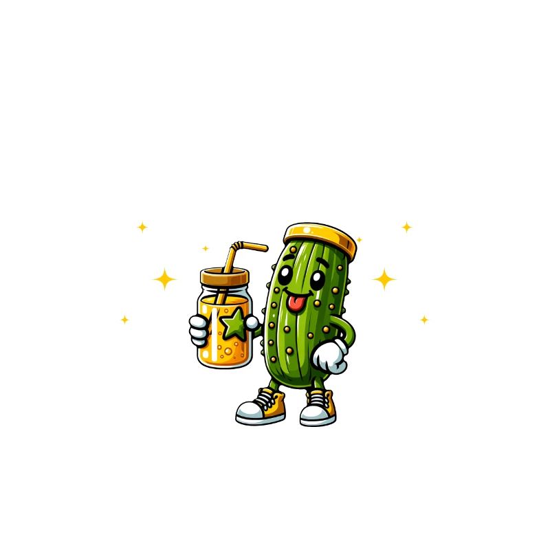 Je suis juste ici pour le jus de cornichon Concombre Végétalien