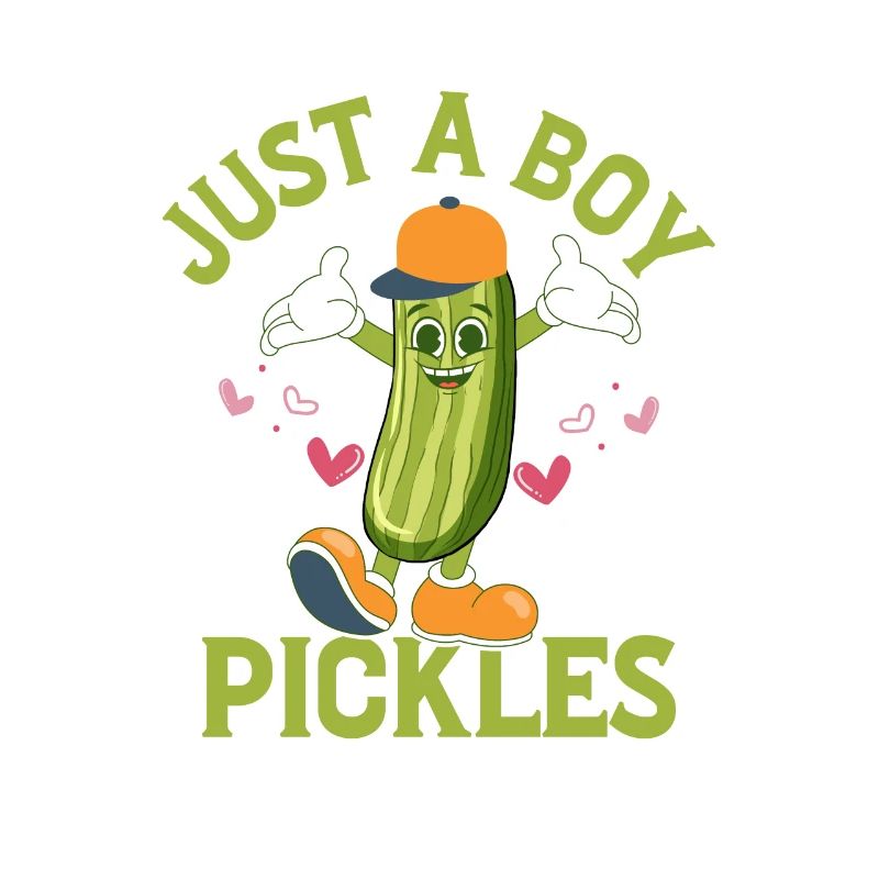 Juste un garçon qui aime les cornichons Concombre Aneth végétalien