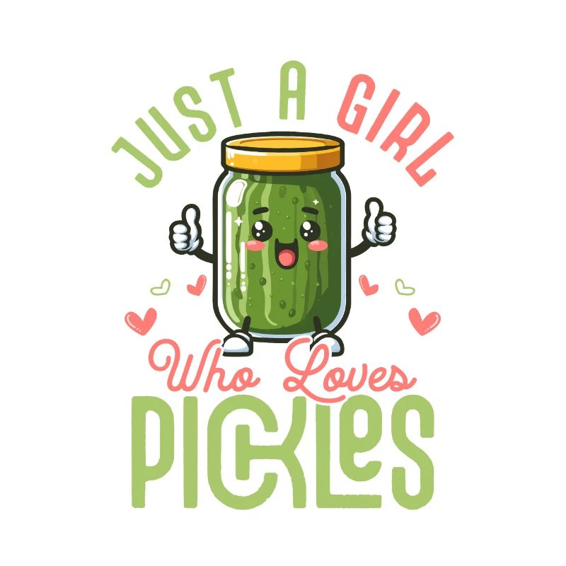 Juste une fille qui aime les cornichons Concombre Aneth végétalien