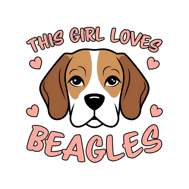 Beagle Mädchen Hunde Lustiges Beagle Geschenk
