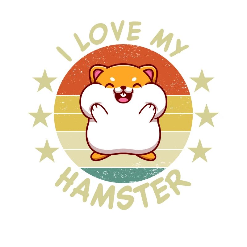 J’aime mon hamster | Drôle de dicton de hamster |