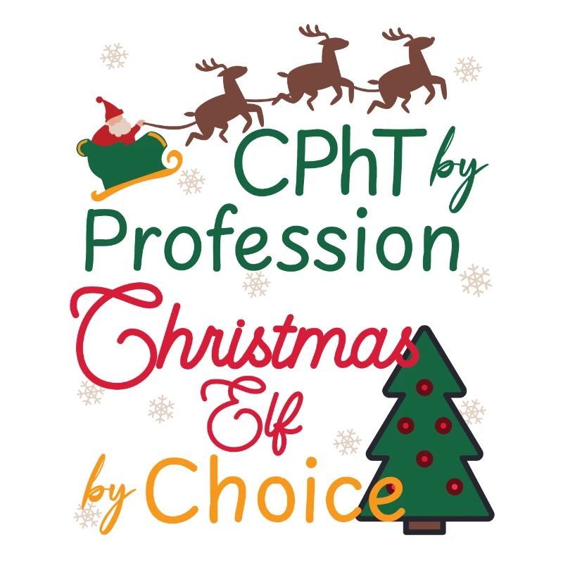 CPhT Christmas Xmas Elf certified Pharmacy tech
