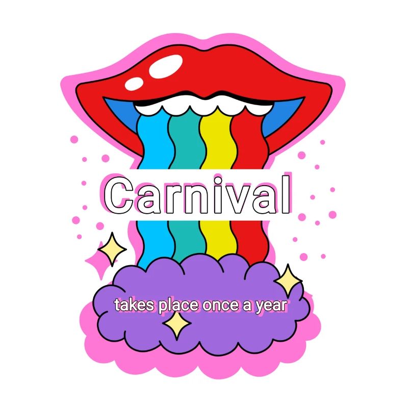 Carnival Regenbogen Farben