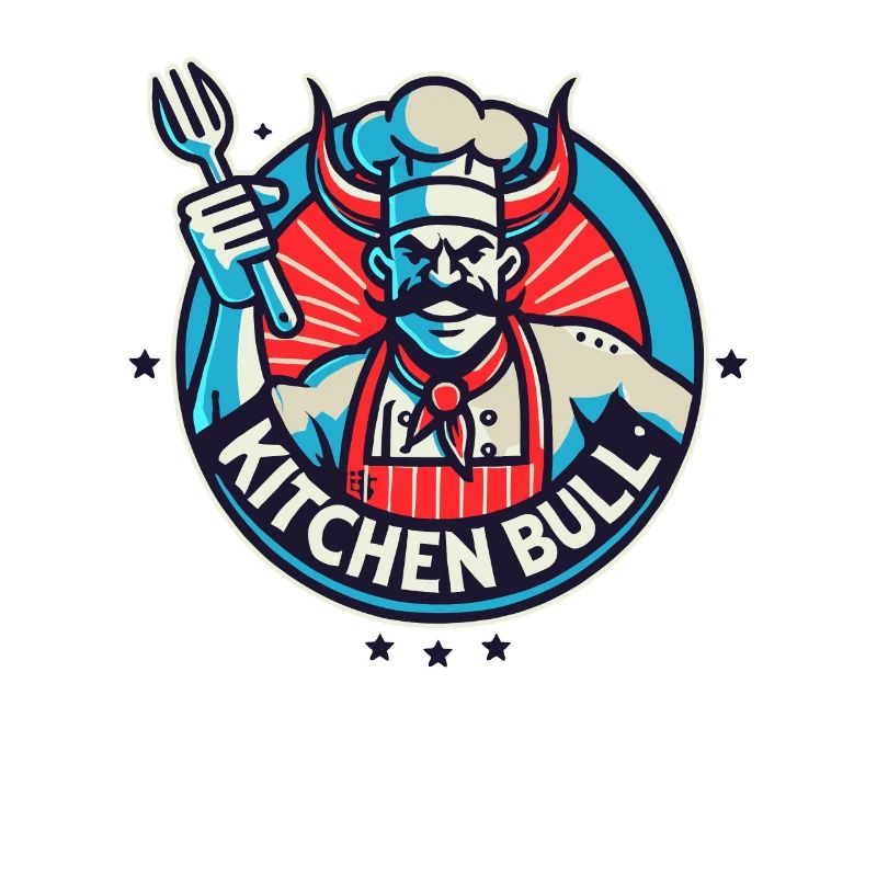 The chef is a kitchen bull
