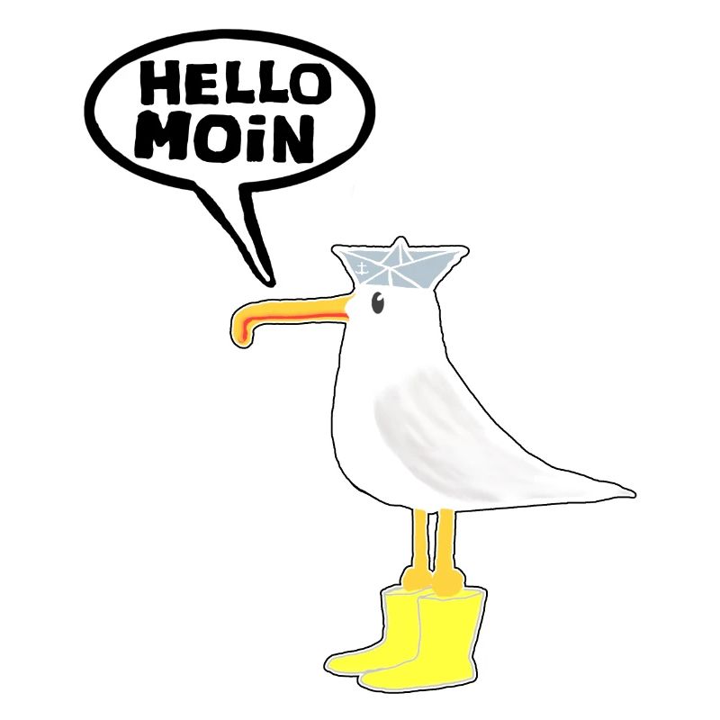 Hello Seagull Rubber Boots Hello Moin