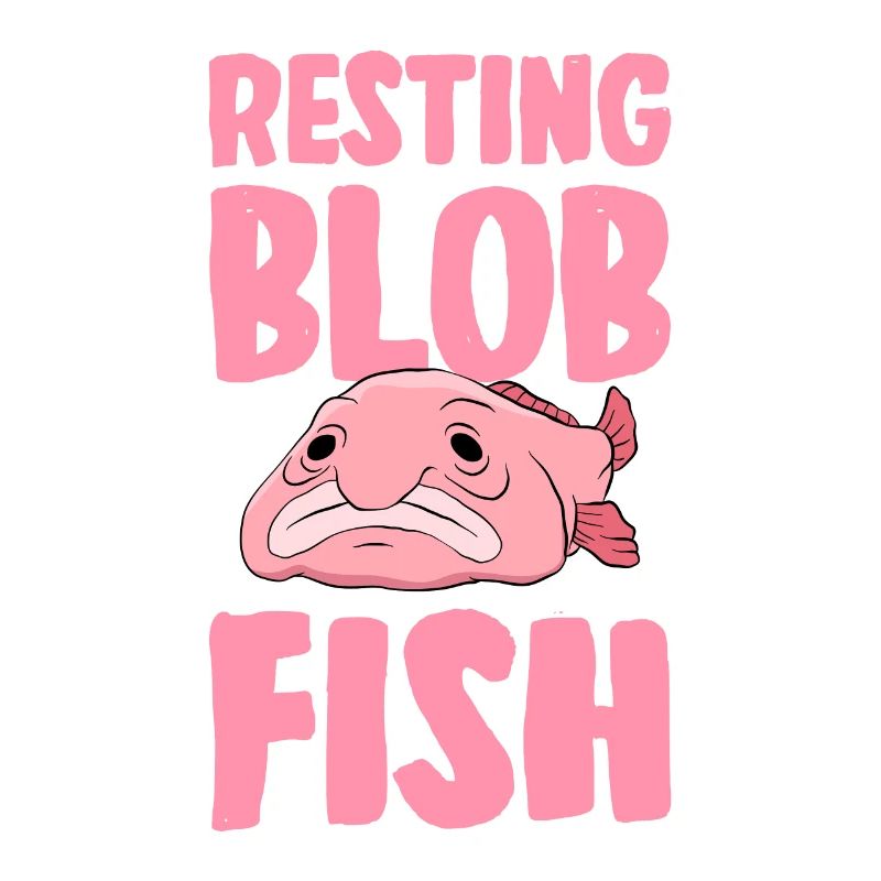Drôle de poisson Blobfish mignon