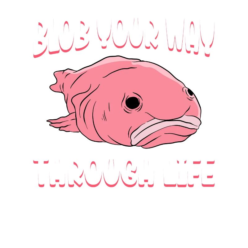 Drôle de poisson Blobfish mignon