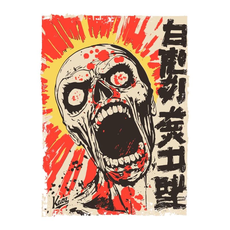 Screaming Japanese skull