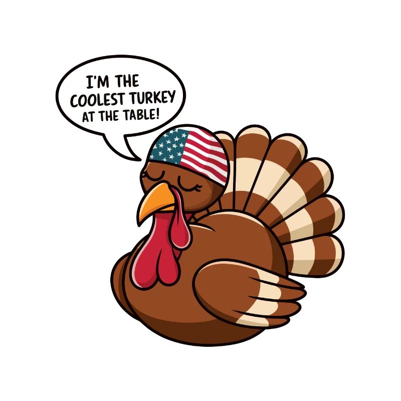 Dinde drôle de Thanksgiving