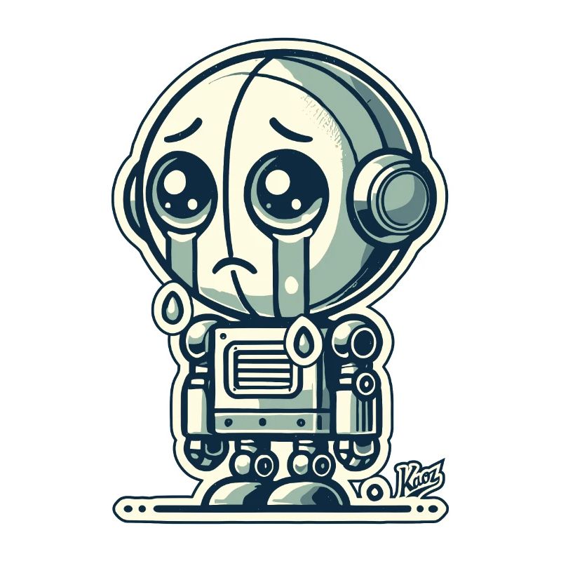 Alles wird gut, kleiner trauriger Roboter