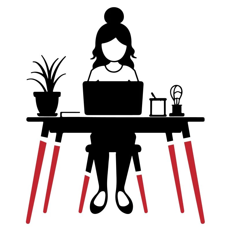 Learning Woman Computer Job