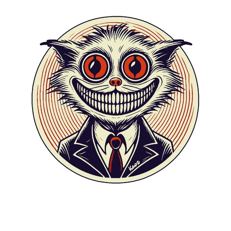 Horreur Grin Chat