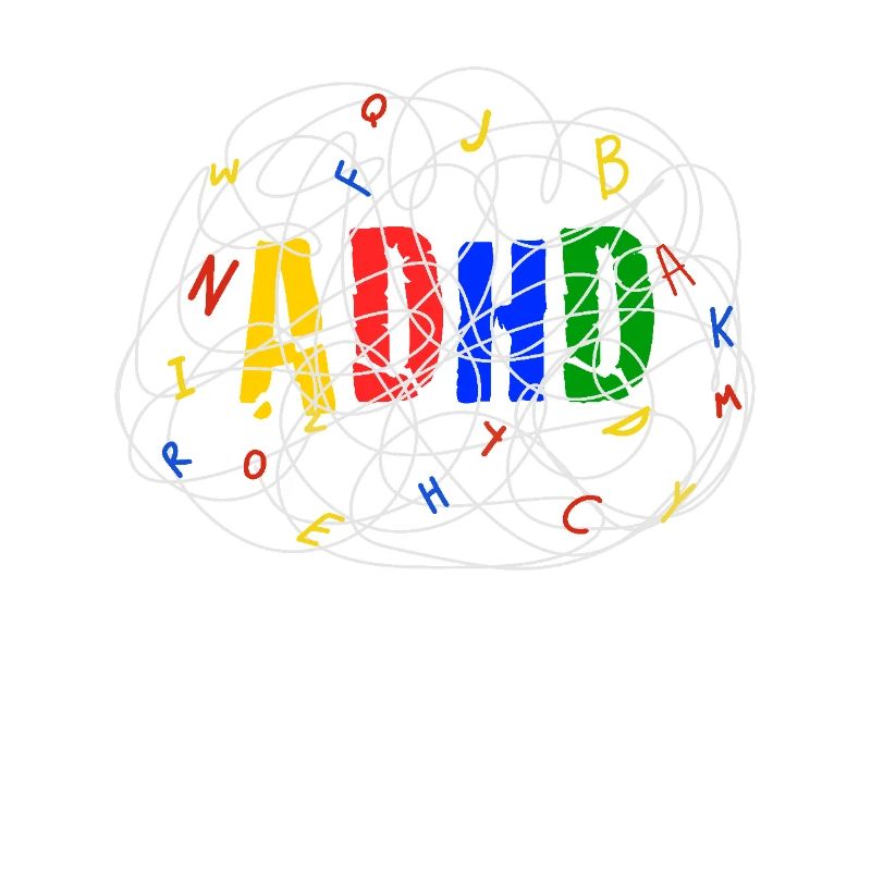 ADHD Gehirn Illustration ADHD Brain Illustration