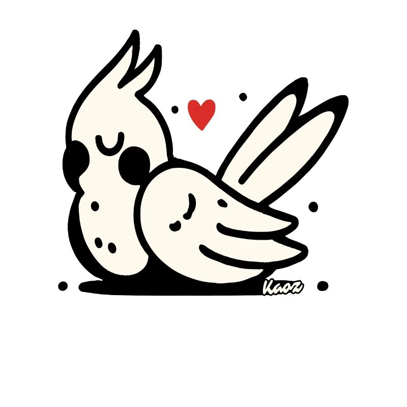 Sleeping cockatoo