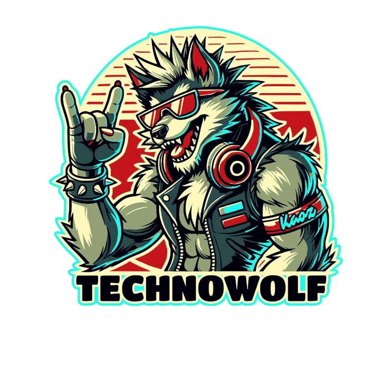 Techno-Wolf: Electronic Music Beats