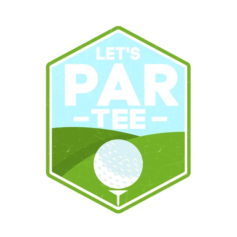 Let's Par Tee Golf Golfer
