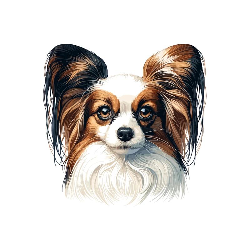 Visage de chien - Papillon