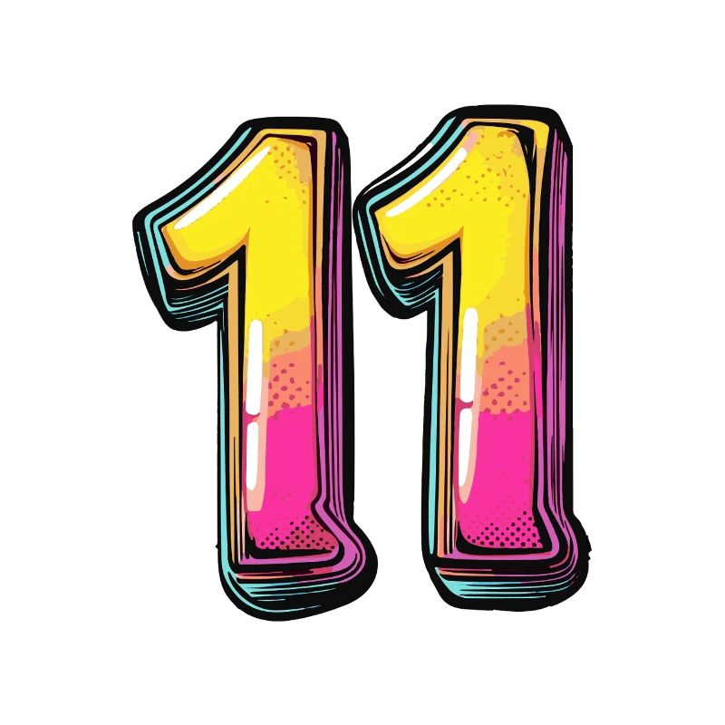 11 Numéro Coloré