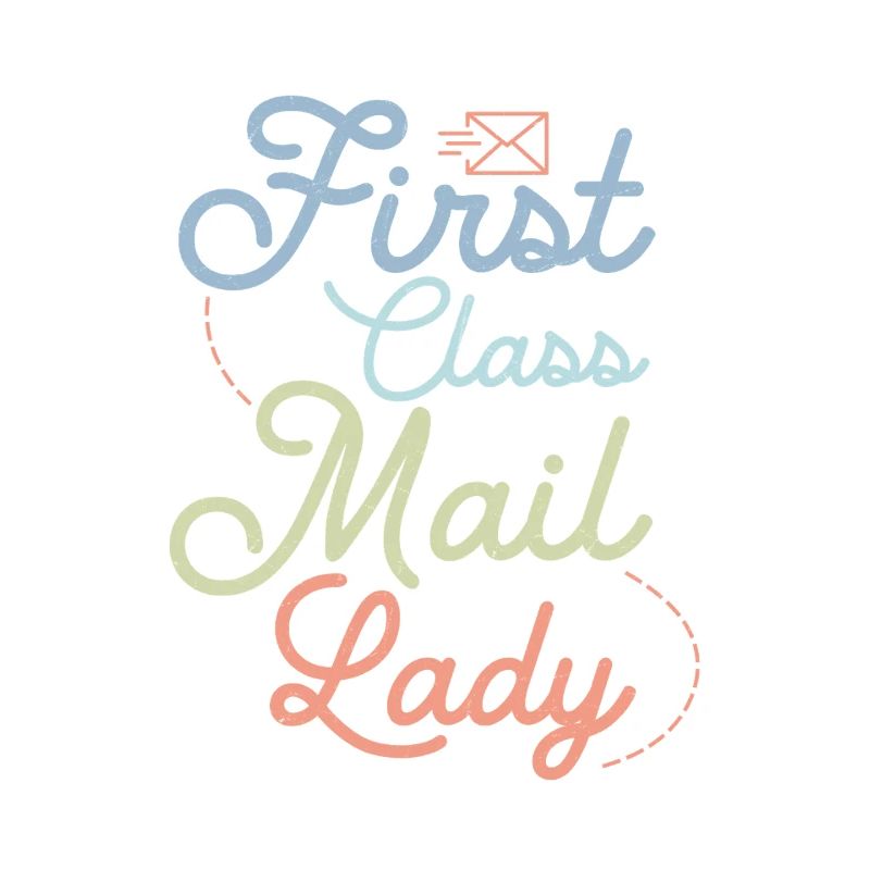 First Class Mail Lady Postal Worker Mail