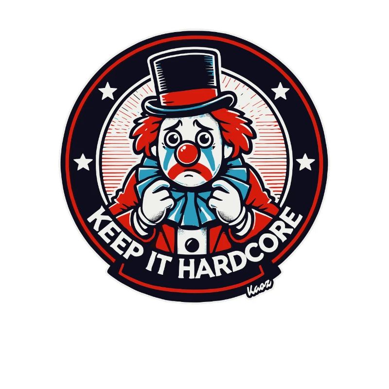Keep It Hardcore Clown Design
