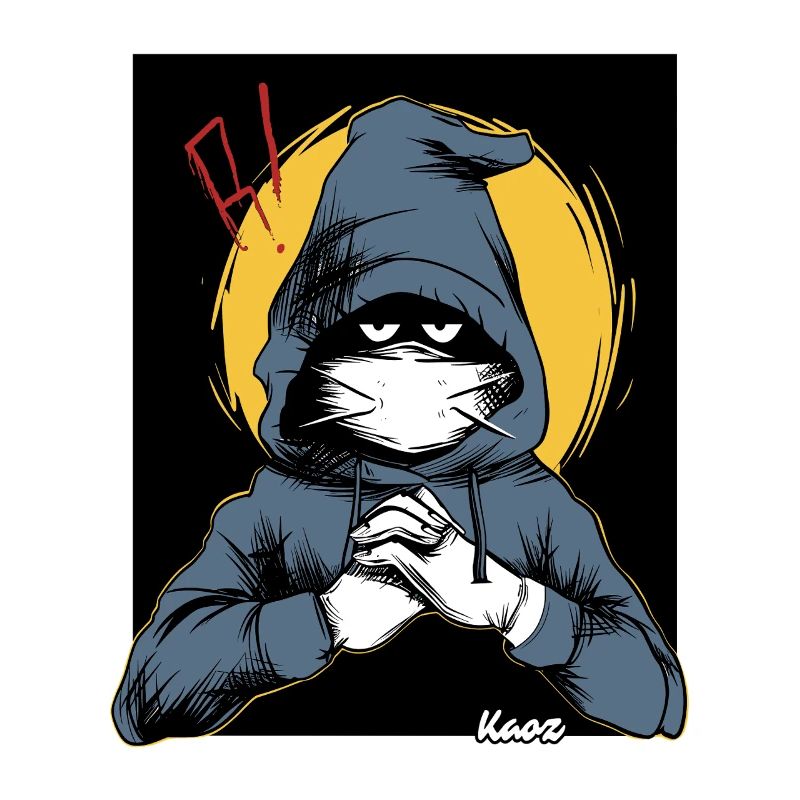 Verdächtiger in einem Kapuzenpullover