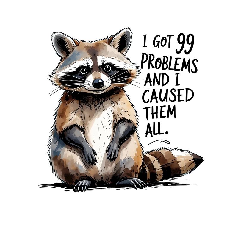 Naughty Raccoon – 99 Problems & It Was Me