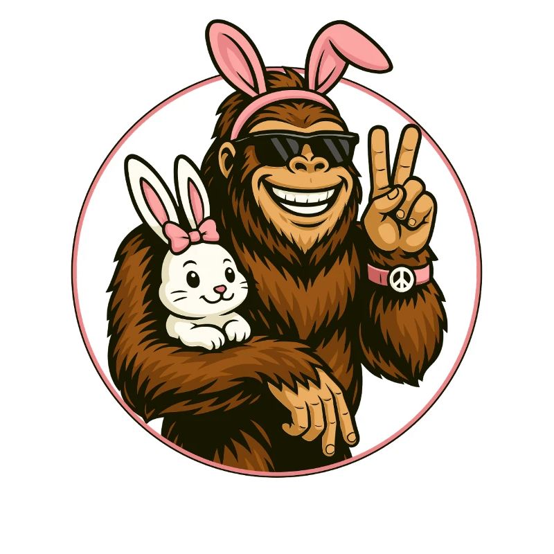 Easter, Funny Easter Bunny, Bigfoot, Easter