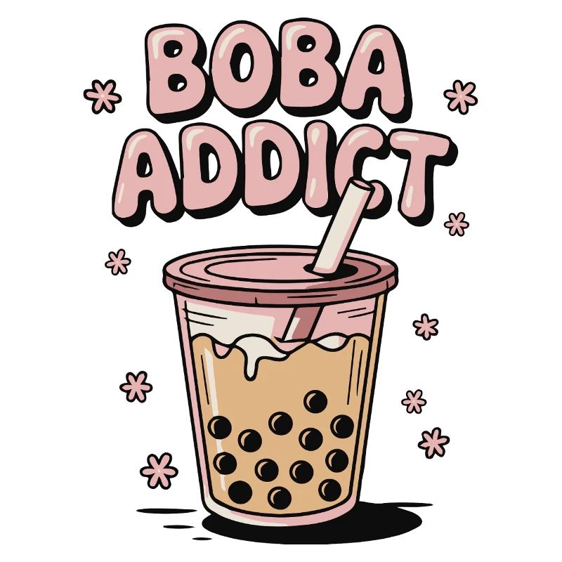Boba Addict Tasse Bubble Tea Tapiokaperlen