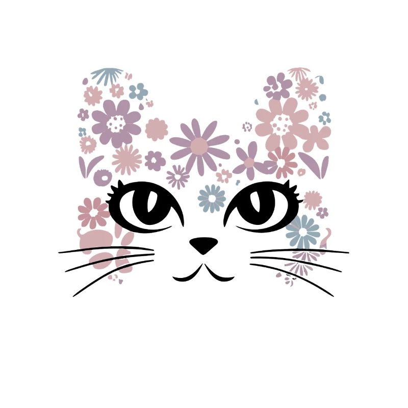 Délice de chat fleuri pour fleur et
