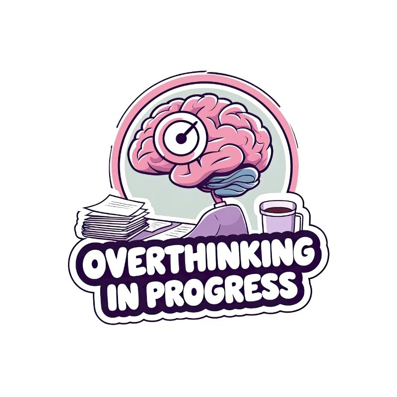 Overthinking in Progress – Lustiges Gehirn