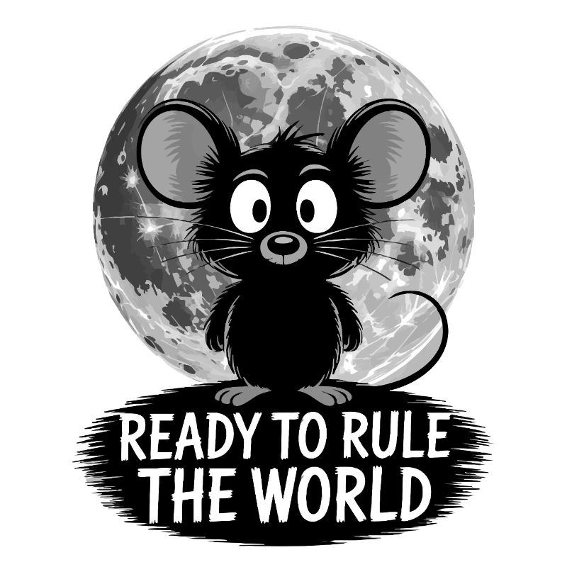 Prêt à conquérir le monde – Souris au clair de lune