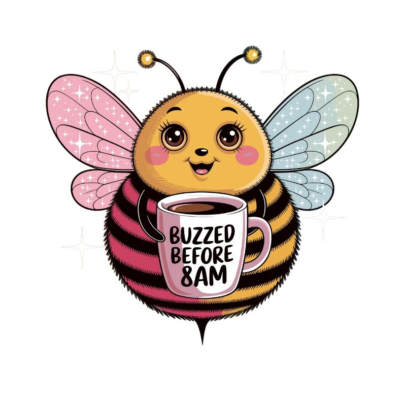 Buzzed vor 8 Uhr - Müde Biene braucht Kaffee