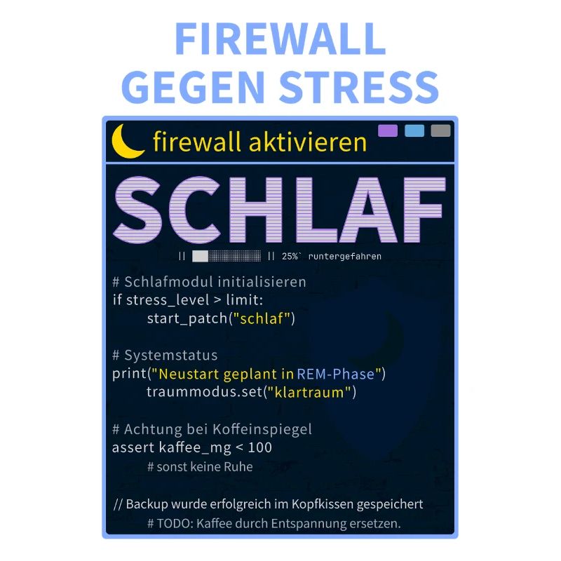 Firewall gegen Stress: Schlaf