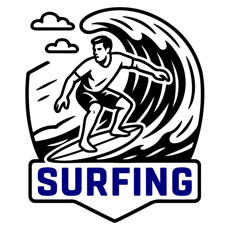 Surfeur symbole surfeur