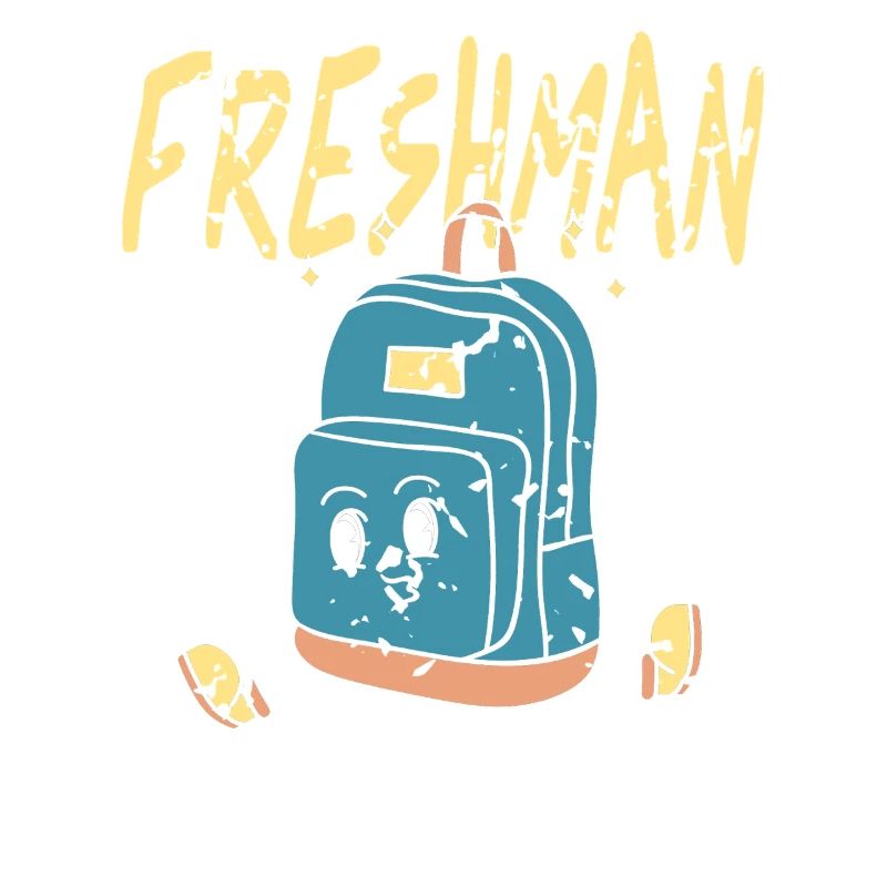 Freshman Cartoon Backpack Character Fun