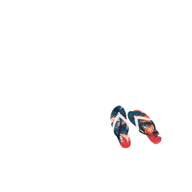 Nur ein weiterer Tag im Paradies Flip Flops Strand