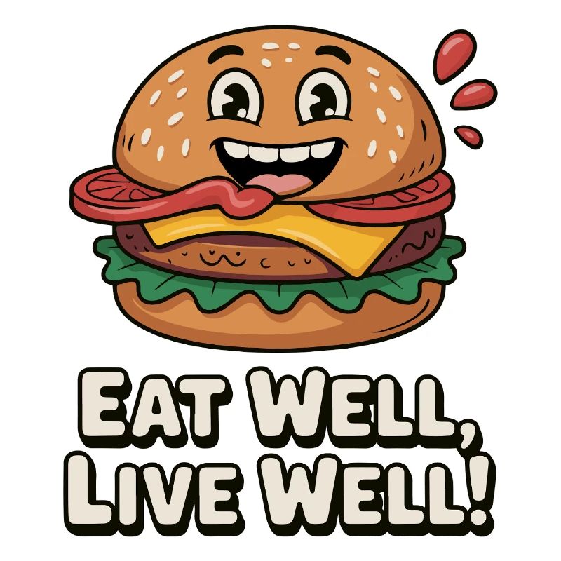 Humorous Animated Hamburger Design