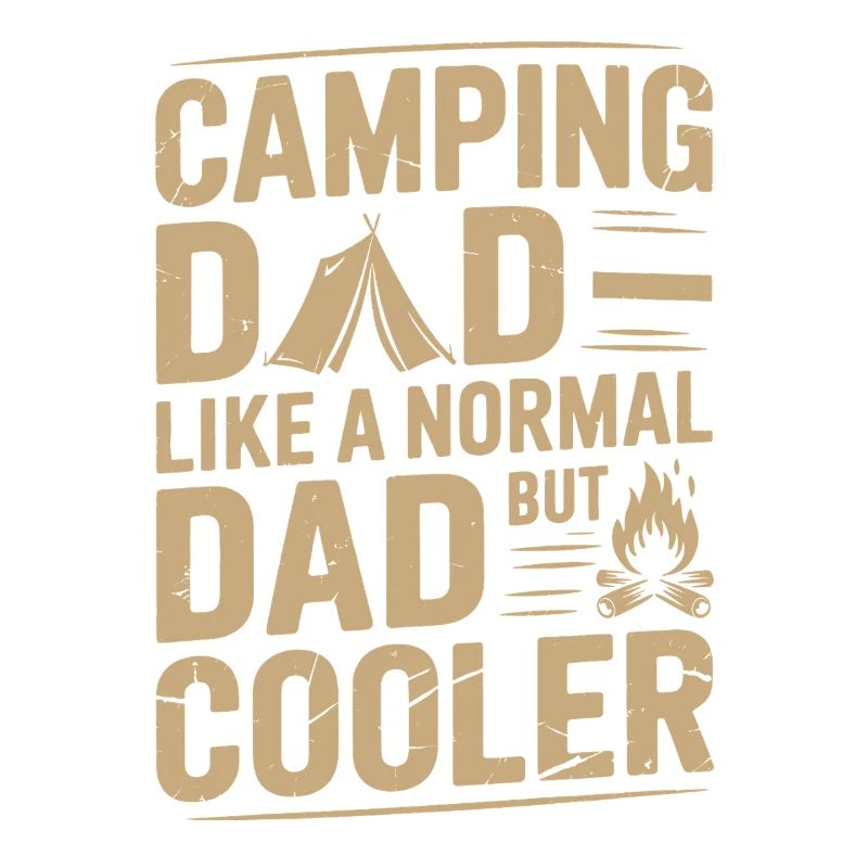 Papa Camping Décontracté et Élégant