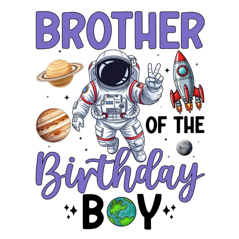 Conception d'anniversaire Space Brother