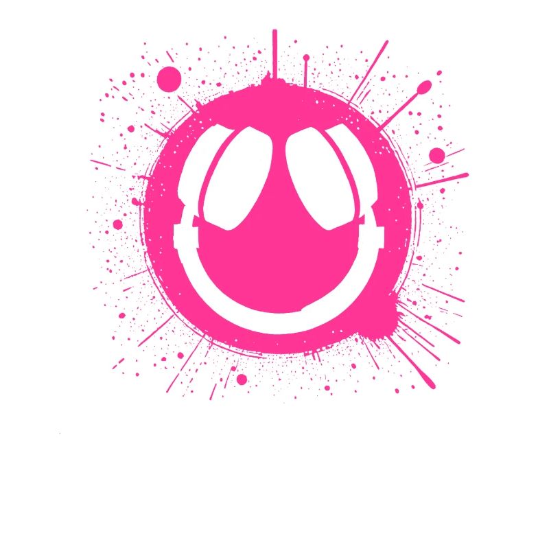 Lebendiges Happy Face Graffiti Design
