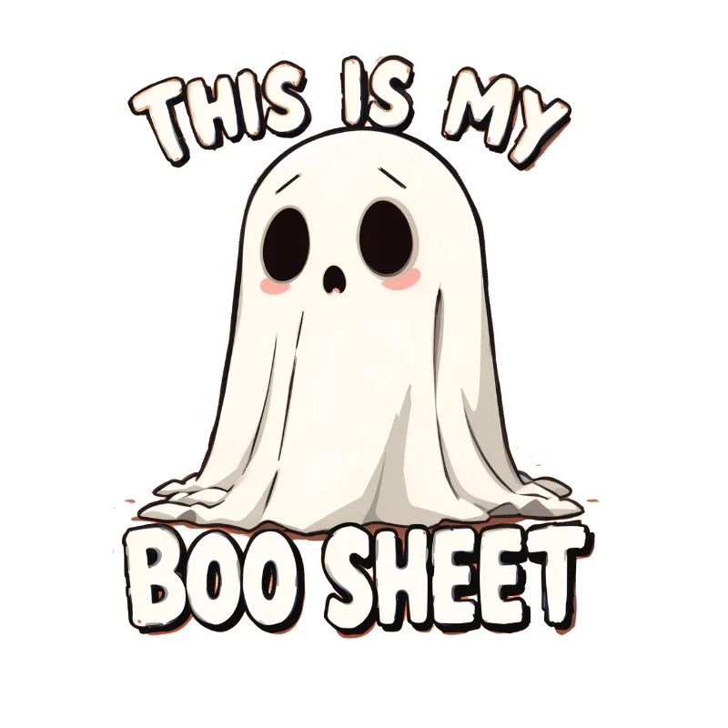 C’est mon Boo Sheet design mignon et drôle.